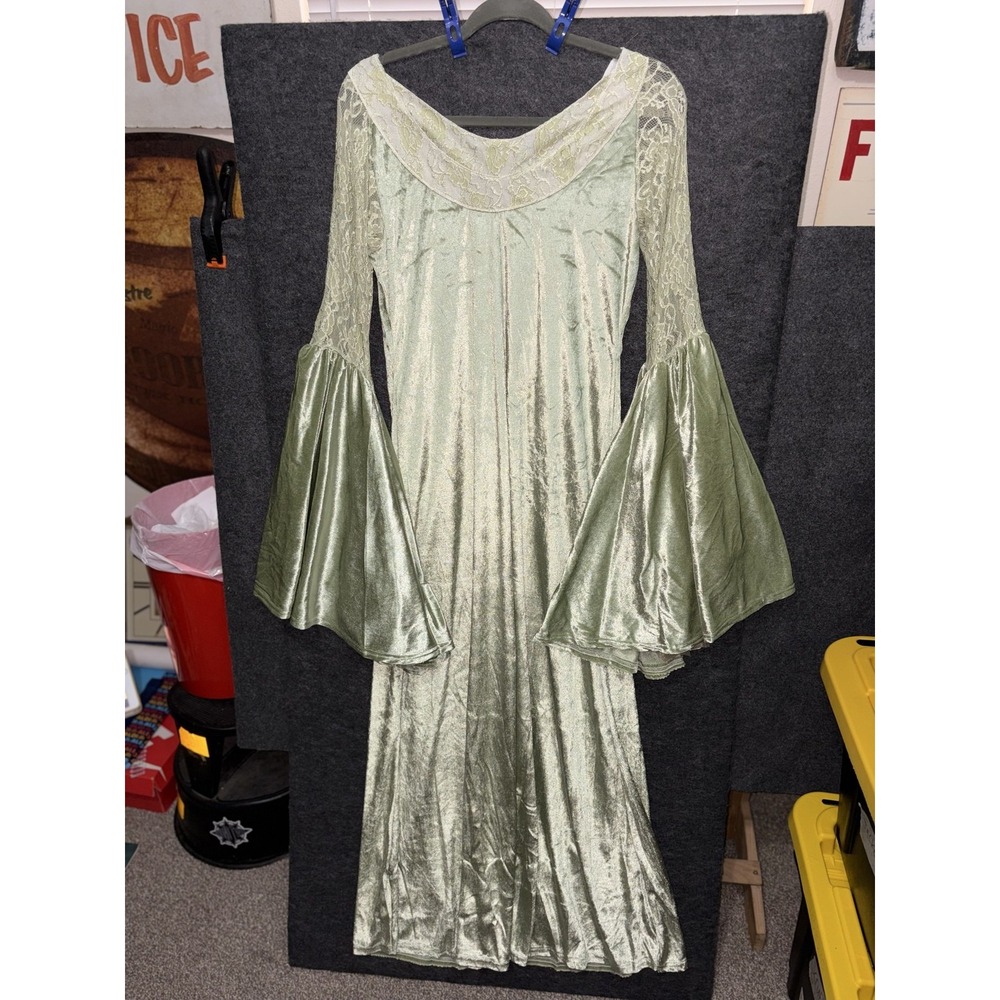 Lord Of The Rings Arwen Deluxe Costume Adult One Size Green Elf Medieval LOTR